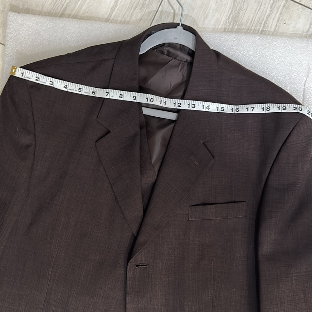 Bruno Rossetti Suit  jacket with vest size 42 - Picture 6 of 8
